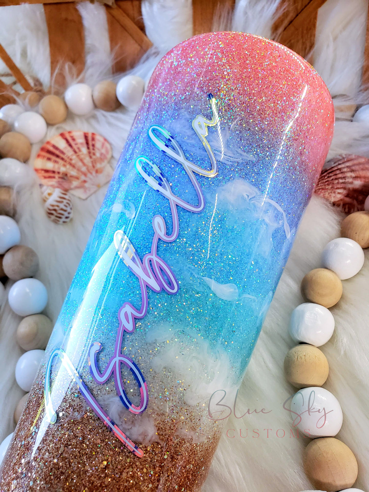 Sunset Sky Beach Tumbler