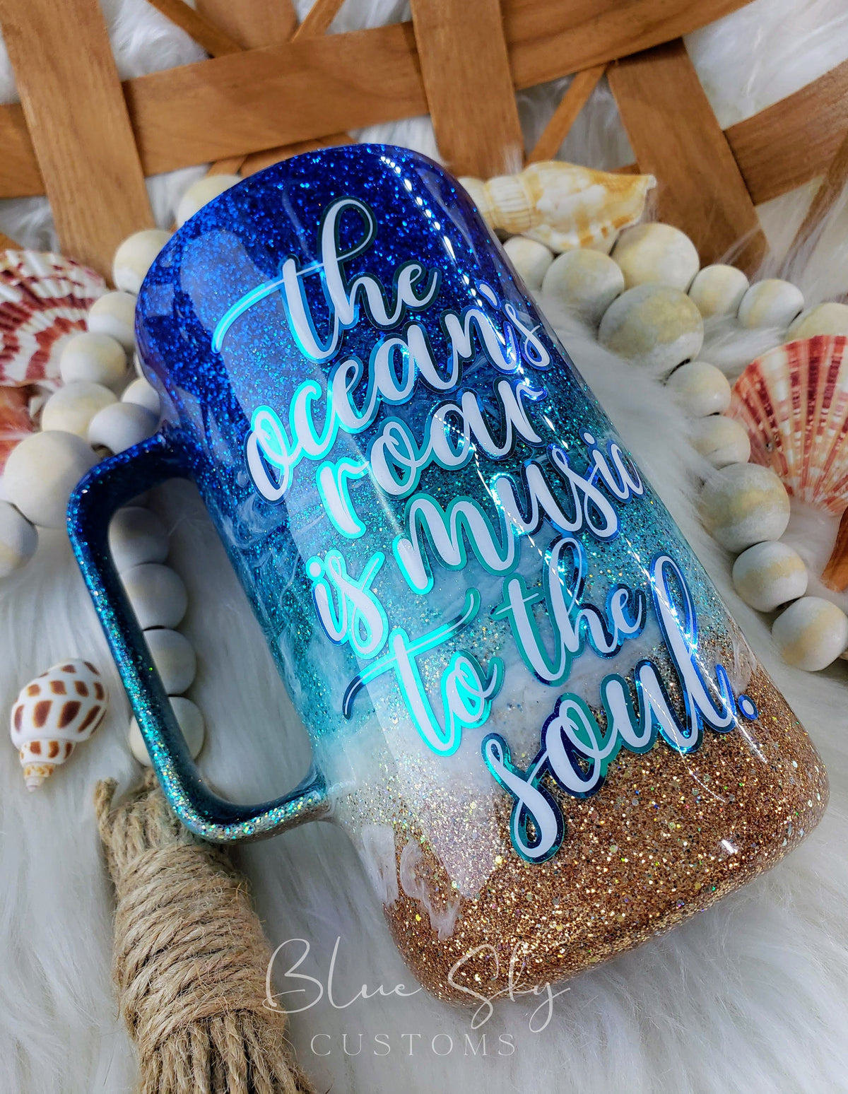 Starry Night Sky Beach Tumbler