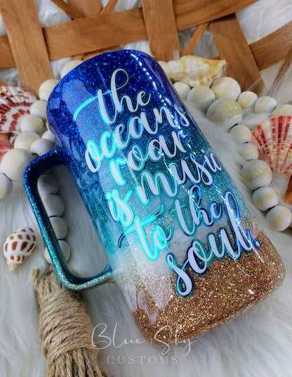 Starry Night Sky Beach Tumbler