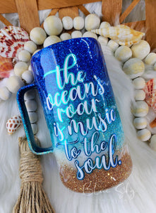 Starry Night Sky Beach Tumbler