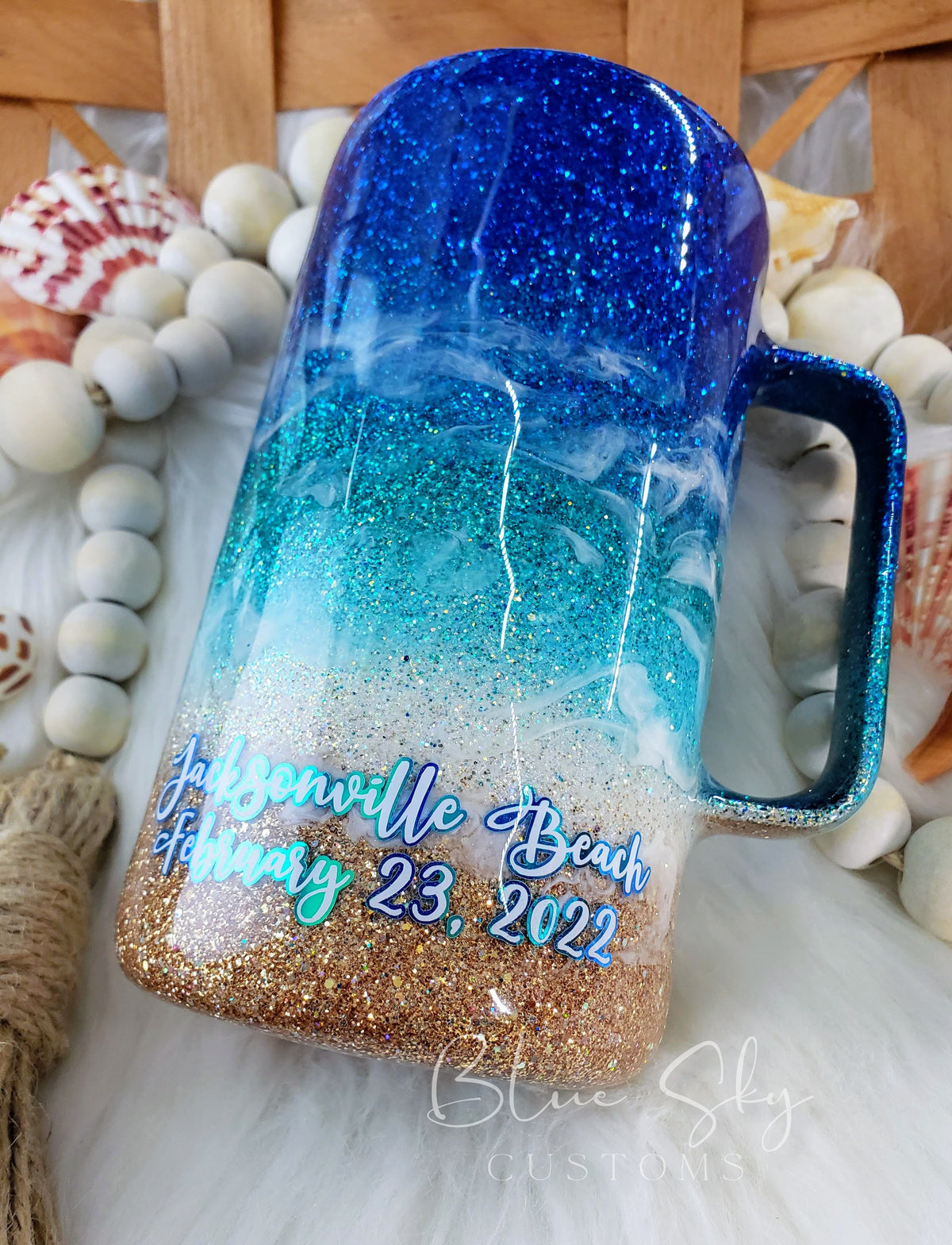 Starry Night Sky Beach Tumbler