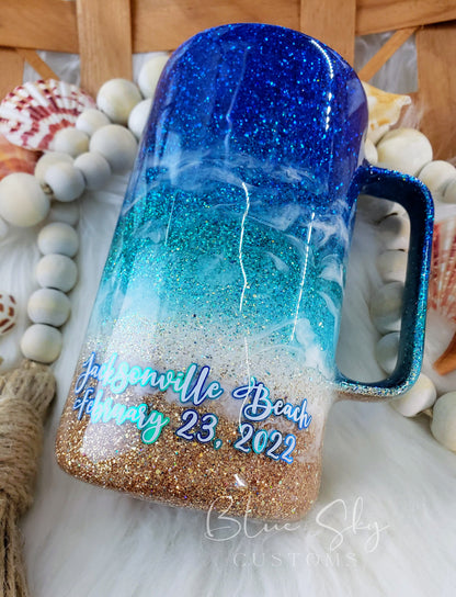 Starry Night Sky Beach Tumbler