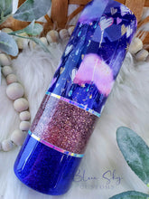 Load image into Gallery viewer, To The Stars Striped Glitter Tumbler
