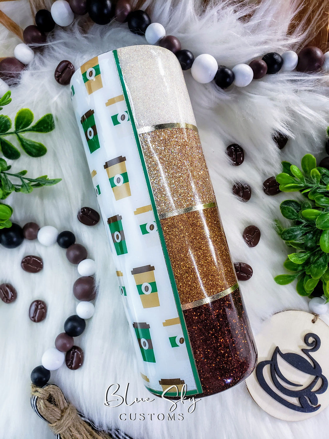 Meet Me For Coffee Glitter Tumbler