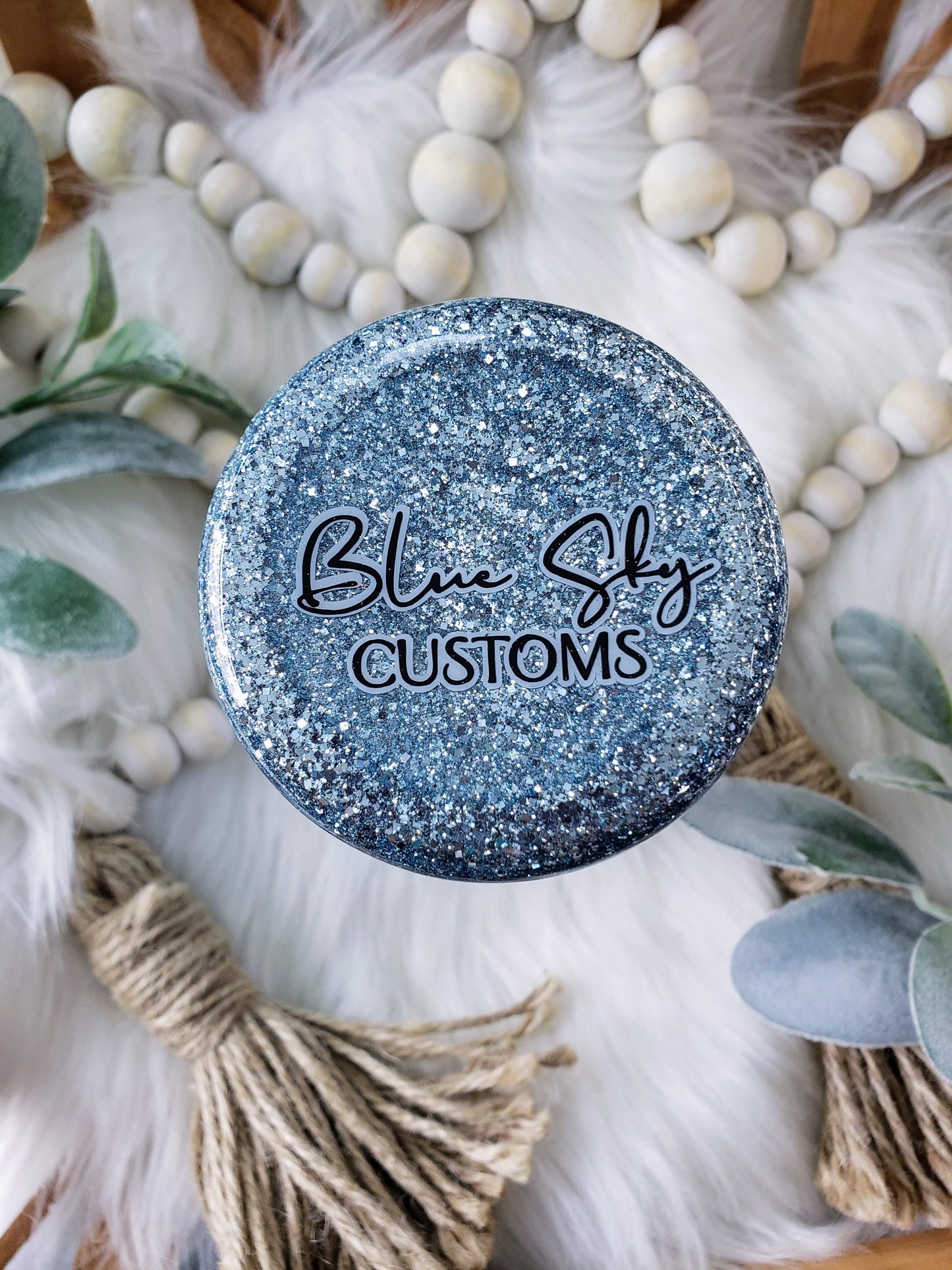 Country Roads Glitter Tumbler