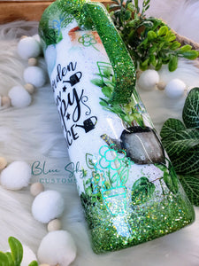 Gardening Is My Happy Place Glitter Tumbler