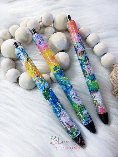 Beach Glitter Pens