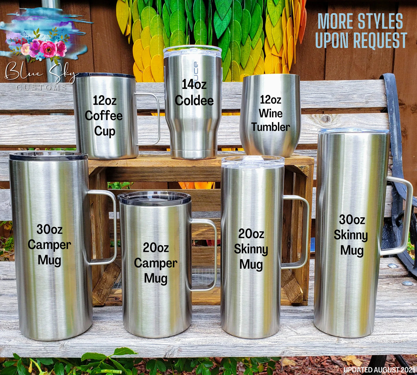 Country Roads Glitter Tumbler