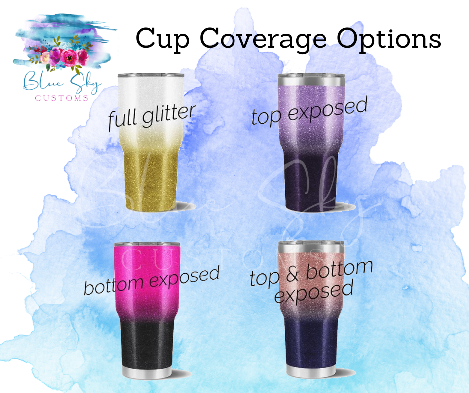 Evil Eye Glitter Tumbler